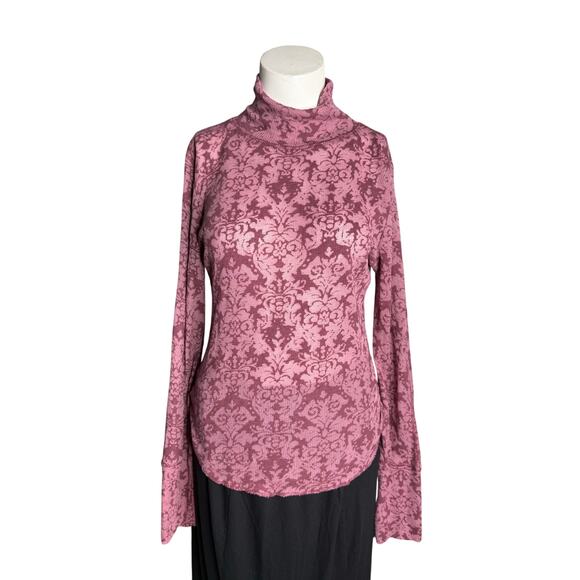 Free People You and I Mockneck Thermal Women's Medium Acai Purple - Picture 1 of 7